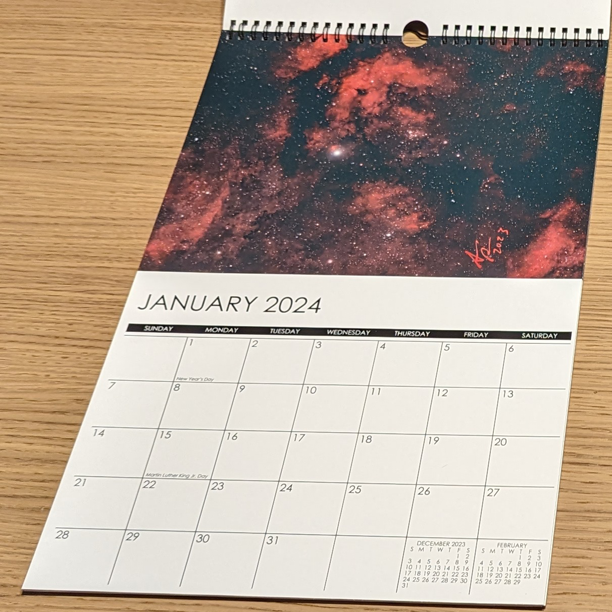 2024 Writeable Astrophotography Calendar - Signed Limited Edition